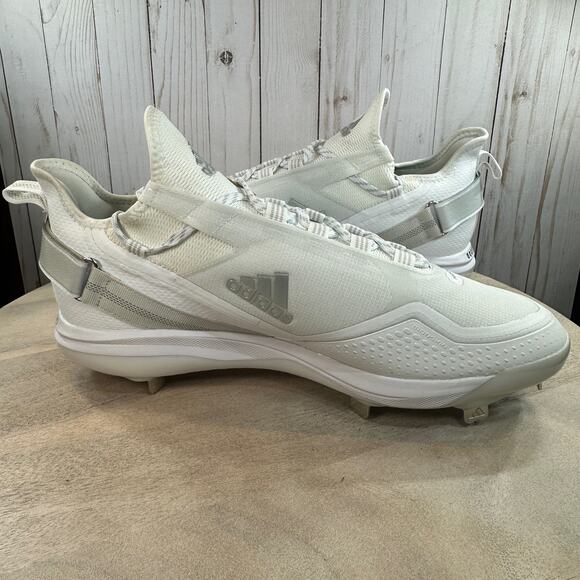 Adidas Icon 7 Boost Mens Baseball Metal Cleats Size 13.5 White S23847 New - Picture 4 of 15